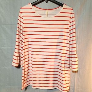Lime n Chili EUC Bell Sleeved Tunic Top, Size Large, Super Soft!